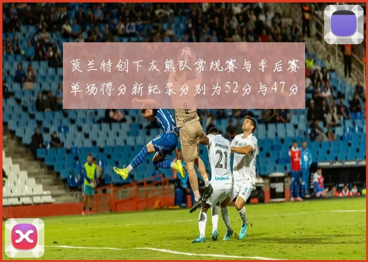 莫兰特创下灰熊队常规赛与季后赛单场得分新纪录分别为52分与47分